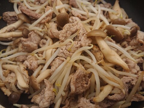 豚肉と余り野菜で 蝦醤炒め